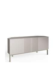 Frank Olsen Grey Iona 2 Door Corner TV Unit with Smart Features - Image 4 of 7