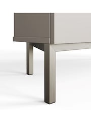 Frank Olsen Grey Iona 2 Door Corner TV Unit with Smart Features - Image 7 of 7