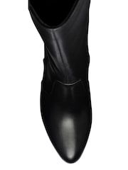 Ravel Black Knee High Heeled Boots - Image 4 of 4