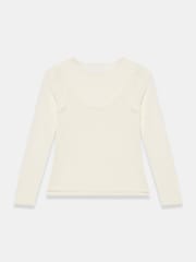 Mint Velvet White Sheer Double Layer Top - Image 7 of 7
