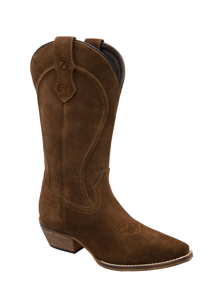 Ravel Suede Leather Cowboy Boots - 4суретінің 1 суреті