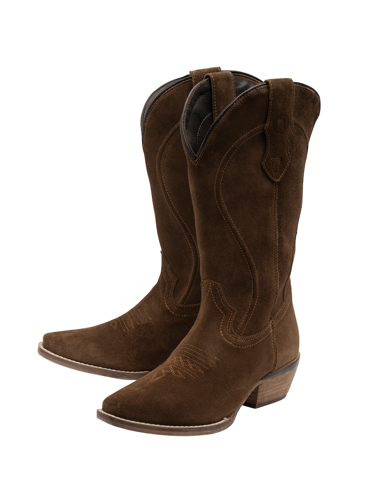 Ravel Suede Leather Cowboy Boots - 4суретінің 2 суреті