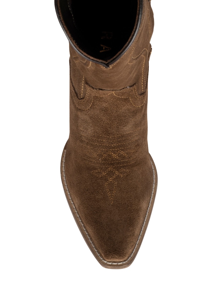 Ravel Suede Leather Cowboy Boots - 4суретінің 4 суреті