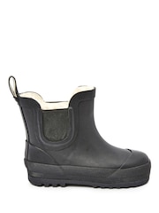 Black Warm Lined Ankle Wellies - Image 3 of 7