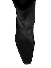 Ravel Black Knee High Stretch Boots - Image 4 of 4