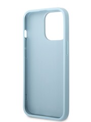 Guess Blue iPhone 13 Pro Saffiano Case with Small Gold 4G Logo - Image 7 of 8