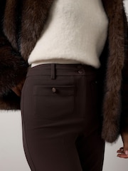Қоңыр - Mint Velvet қалталы детальды шалбар - 7суретінің 3 суреті