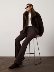 Қоңыр - Mint Velvet қалталы детальды шалбар - 7суретінің 4 суреті