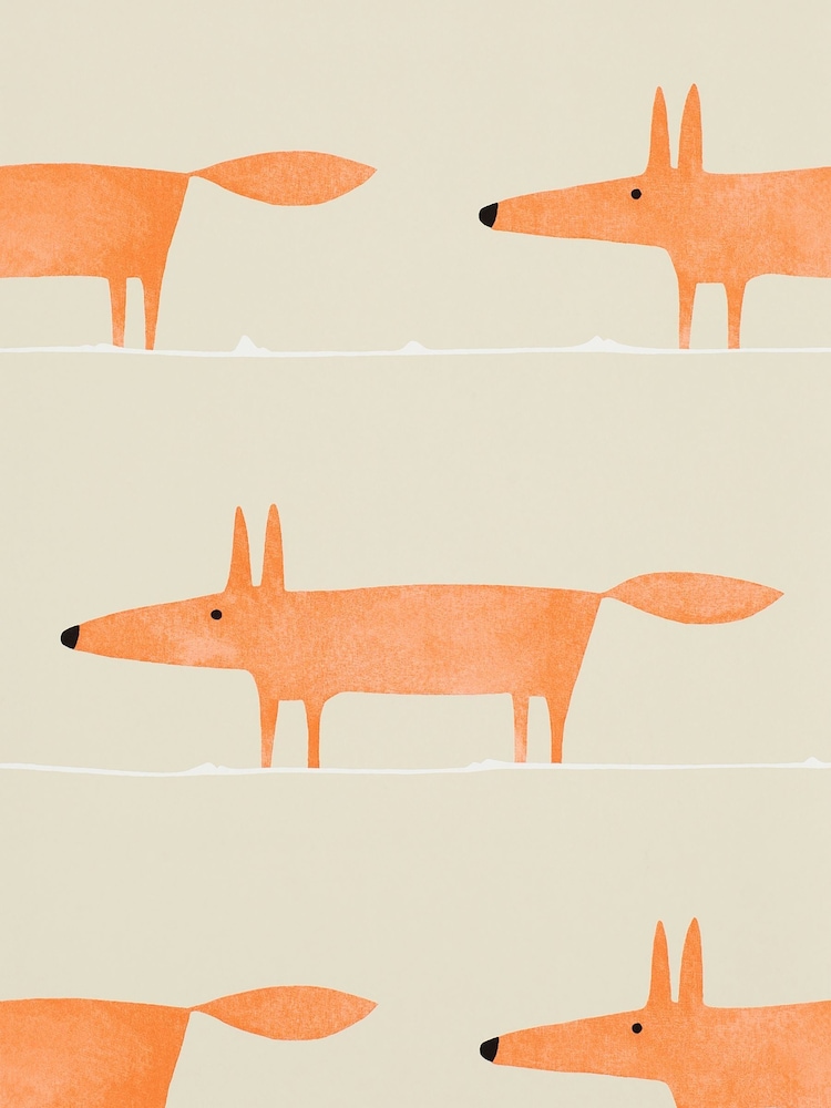 Scion Orange Mr Fox 10.05M Wallpaper - Image 1 of 1
