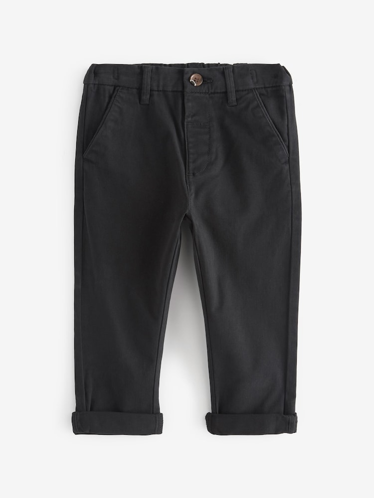 Negro - Pantalones chinos elásticos (3 meses-7 años) - Imagen 1 de 1 Negro - Pantalones chinos elásticos (3 meses-7 años) - Imagen 1 de 1