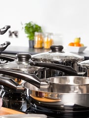 Morphy Richards 8 Piece Clear Pan Set - Image 1 of 4