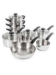 Morphy Richards 8 Piece Clear Pan Set - Image 2 of 4