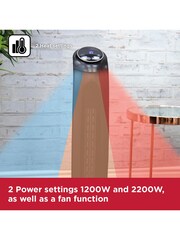 Black & Decker Black Tower Heater - Image 4 of 8