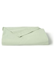 Christy Sage Pure Cotton Percale Flat Bed Sheet - Image 2 of 4
