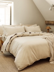 Christy Hazelnut Pure Cotton Percale Flat Bed Sheet - Image 2 of 4