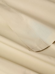 Christy Hazelnut Pure Cotton Percale Flat Bed Sheet - Image 3 of 4