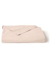 Christy Powder Pink Pure Cotton Percale Flat Bed Sheet - Image 3 of 4