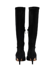 Ravel Black Knee High Stretch Boots - Image 3 of 4