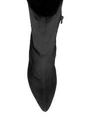 Ravel Black Knee High Stretch Boots - Image 4 of 4