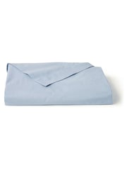 Christy Blue Pure Cotton Percale Flat Bed Sheet - Image 3 of 3