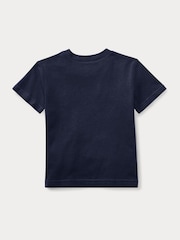 Polo Ralph Lauren Navy Blue Baby 100%Cotton Jersey Logo T-Shirt - Image 2 of 3