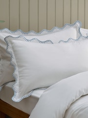 Christy Indigo Lucerne Cotton Duvet Cover & Pillowcase Set - Image 3 of 5