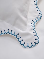 Christy Indigo Lucerne Cotton Duvet Cover & Pillowcase Set - Image 5 of 5