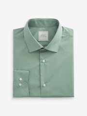 Aqua Green Regular Fit Easy Care Single Cuff Shirt - Image 6 of 7