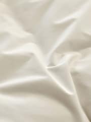 Christy Ivory Pure Cotton Percale Duvet Cover & Pillowcase Set - Image 3 of 4