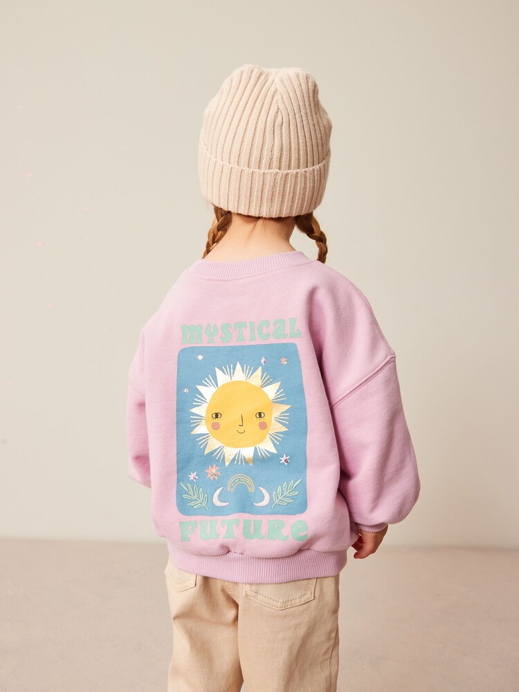 Purple Graphic Sweatshirt (3mths-7yrs) - Image 1 of 7