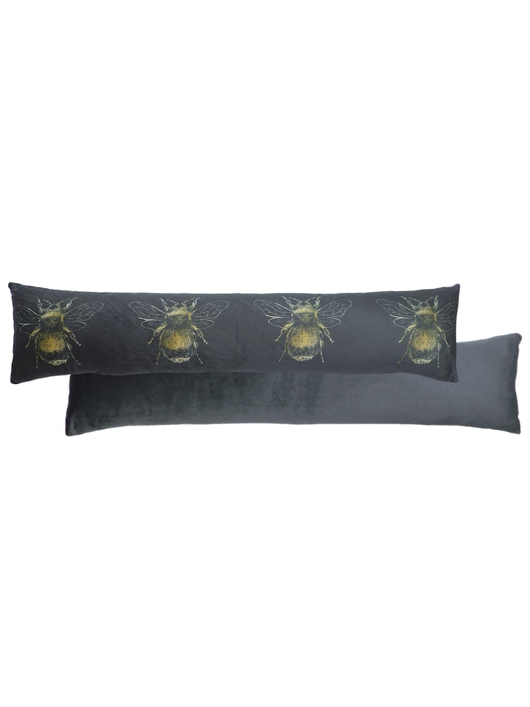 Evans Lichfield Grey Gold Bee Draught Excluder - Image 1 of 1