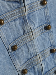 Chaqueta vaquera estilo militar de River Island - Imagen 3 de 4