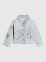 River Island Leopard жүрек тәрізді деним күртеше - 4суретінің 1 суреті