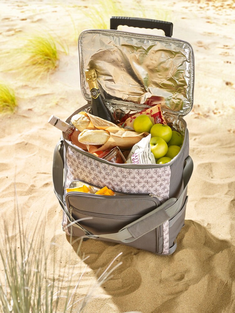 Grey Geo Picnic Cool Bag - Image 2 of 7