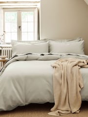 Christy Pebble Pure Cotton Percale Duvet Cover & Pillowcase Set - Image 1 of 4