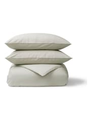 Christy Pebble Pure Cotton Percale Duvet Cover & Pillowcase Set - Image 2 of 4
