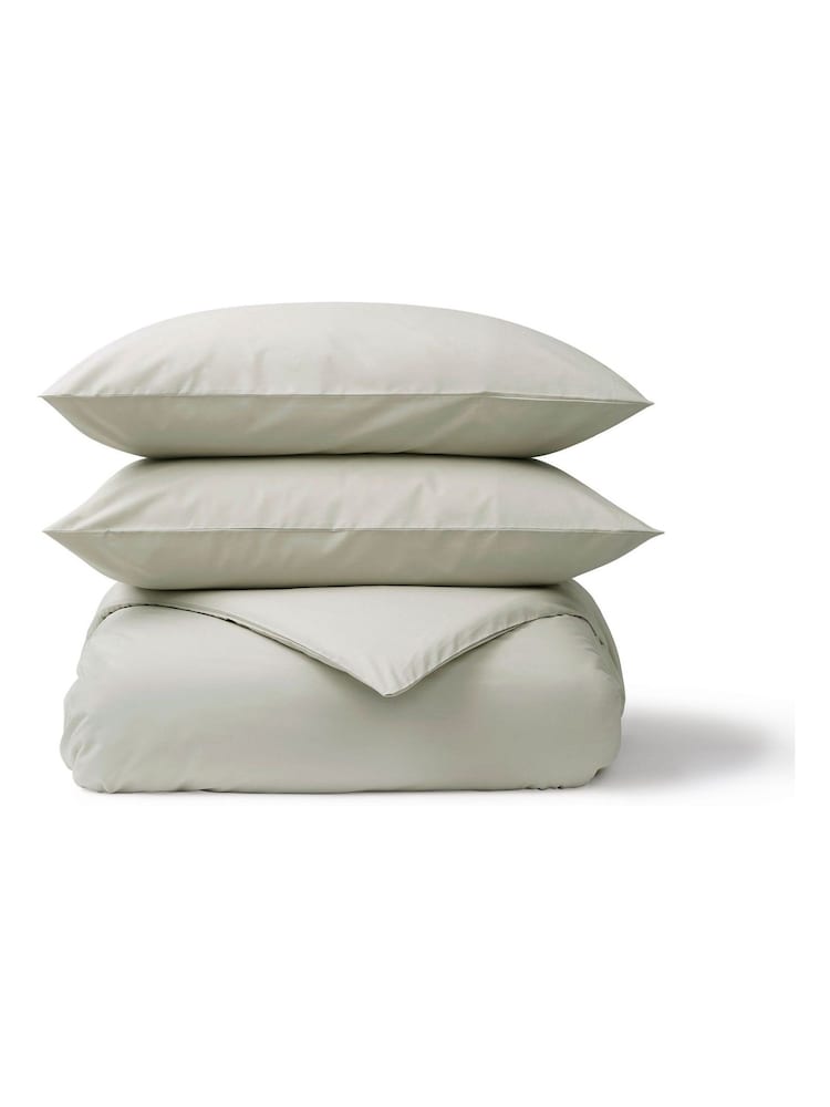 Christy Pebble Pure Cotton Percale Duvet Cover & Pillowcase Set - Image 2 of 4