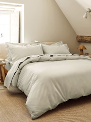 Christy Pebble Pure Cotton Percale Duvet Cover & Pillowcase Set - Image 3 of 4