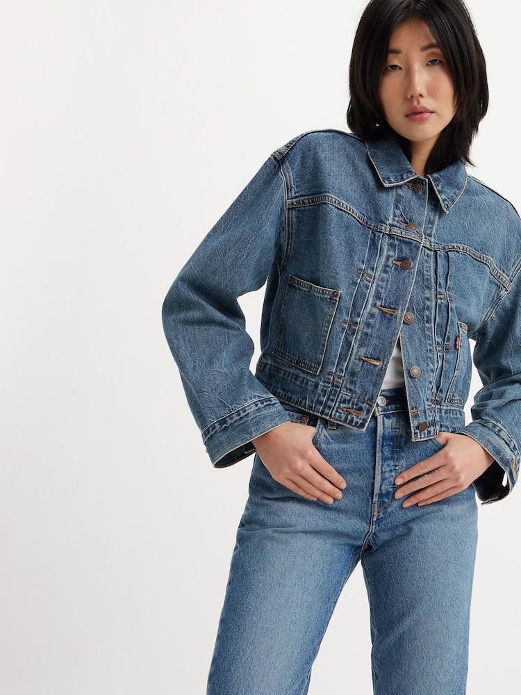 Levi's® Missed my Flight Tailored 90s Trucker Denim Jacket - Image 1 of 6