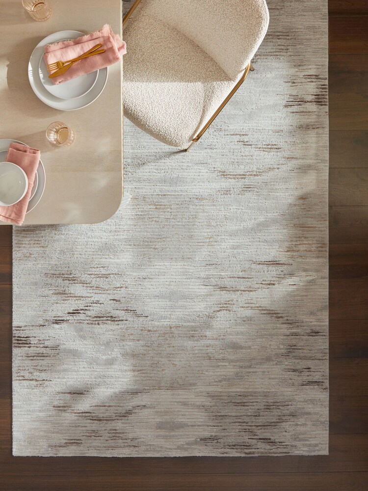 Champagne Silver Chic Ikat Rug - Image 1 of 5