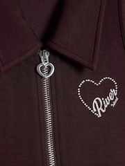 River Island Purple Zip up Jumpsuit - Image 3 of 5