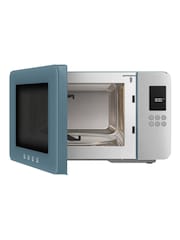 Smeg Storm Blue Microwave with Grill - Image 2 of 7