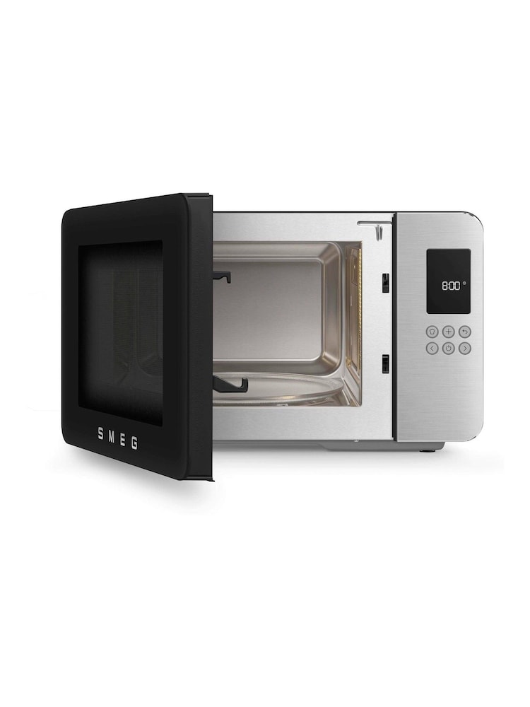 Smeg Black Microwave with Grill - Image 2 of 9 Smeg Black Microwave with Grill - Image 2 of 9
