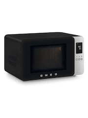 Smeg Black Microwave with Grill - Image 3 of 9