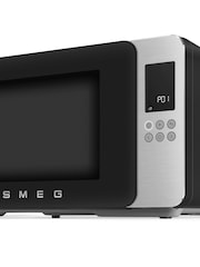 Smeg Black Microwave with Grill - Image 5 of 9