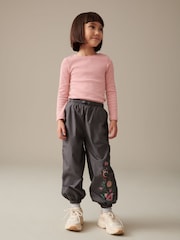 Pink Long Sleeve Ribbed Top (3-16yrs) - Image 1 of 6