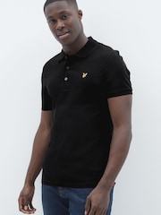 Lyle & Scott Black Classic Polo Shirt - Image 1 of 11