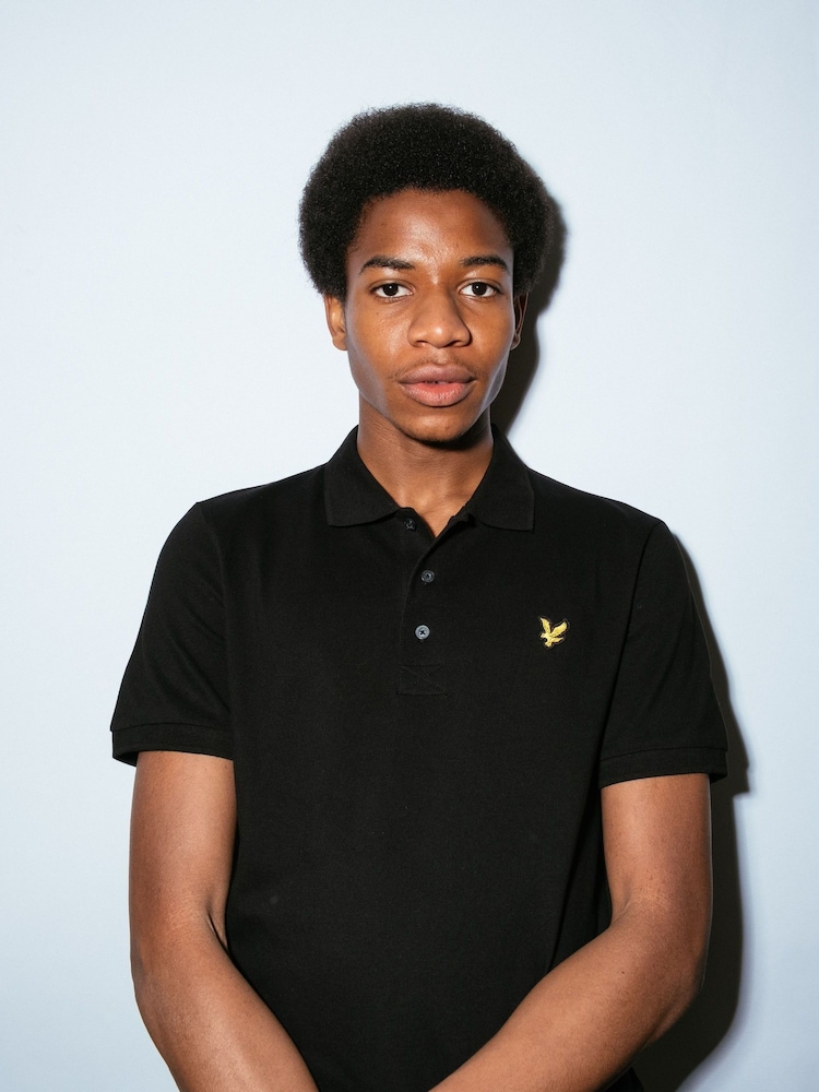 أسود - قميص بولو كلاسيكي من Lyle & Scott  - Image 4 of 11