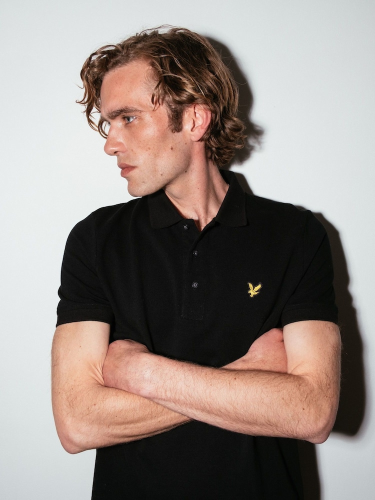 أسود - قميص بولو كلاسيكي من Lyle & Scott  - Image 7 of 11