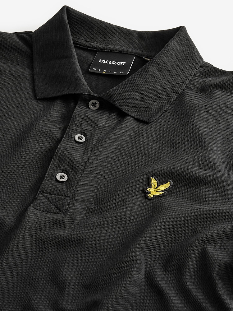 أسود - قميص بولو كلاسيكي من Lyle & Scott  - Image 9 of 11